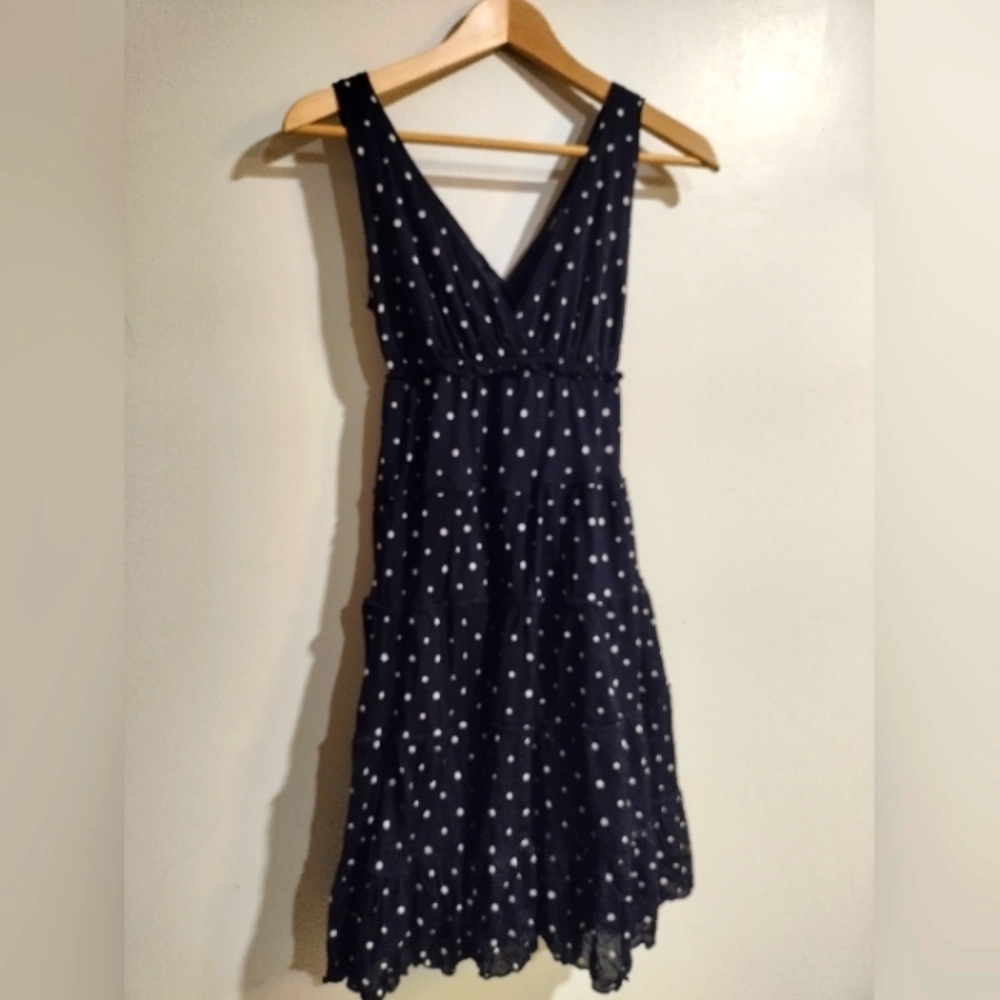 Style& co polka dot dress petite